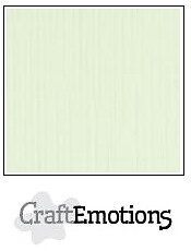 CraftEmotions linen cardboard 10 Sh light green 30,5x30,5cm / LC-34