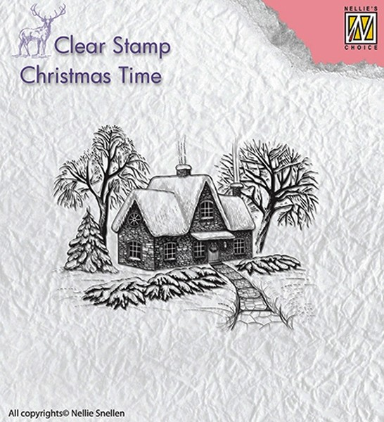 Nellies Choice Clear Stamp - Christmas time - "Idyllic winter scene" 