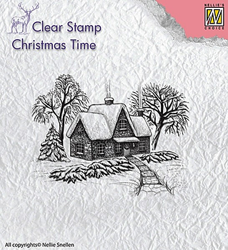 Nellies Choice Clear Stamp - Christmas time - "Idyllic winter scene" 