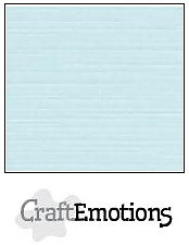 CraftEmotions linen cardboard 10 Sh baby blue 30,5x30,5cm / LC-35