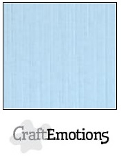 CraftEmotions linen cardboard 10 Sh azure 30,5x30,5cm / LC-14