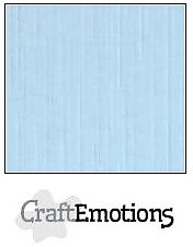CraftEmotions linen cardboard 10 Sh azure 30,5x30,5cm / LC-14