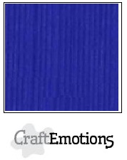 CraftEmotions linen cardboard 10 Sh cobalt blue 30,5x30,5cm / LC-55