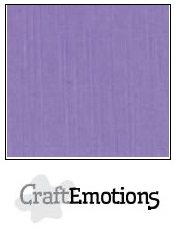 CraftEmotions linen cardboard 10 Sh lavender 30,5x30,5cm / LC-20