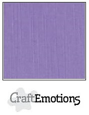 CraftEmotions linen cardboard 10 Sh lavender 30,5x30,5cm / LC-20