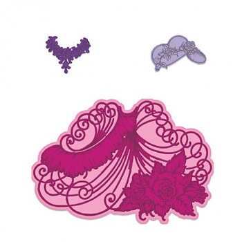 Heartfelt -  Floral Elements of Fashion - Dies och stämplar