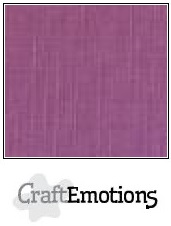 CraftEmotions linen cardboard 10 Sh purple 30,5x30,5cm / LC-13
