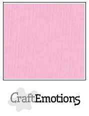 CraftEmotions linen cardboard 10 Sh pink 30,5x30,5cm / LC-38