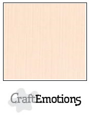 CraftEmotions linen cardboard 10 Sh cream 30,5x30,5cm / LC-17