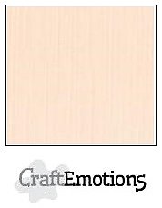 CraftEmotions linen cardboard 10 Sh cream 30,5x30,5cm / LC-17