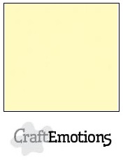 CraftEmotions linen cardboard 10 Sh light yellow 30,5x30,5cm / LC-10