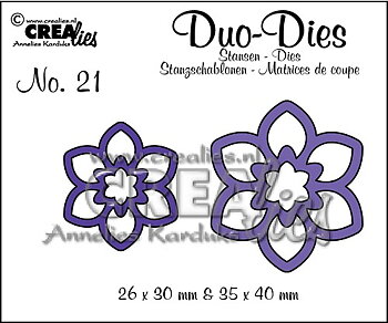 Crealies - Duo Die no. 21 Flowers 