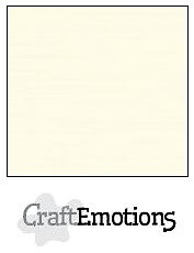 CraftEmotions linen cardboard 10 Sh ivory 30,5x30,5cm / LC-03