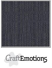 CraftEmotions linen cardboard 10 Sh anthracite 30,5x30,5cm / LC-72