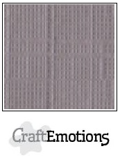 CraftEmotions linen cardboard 10 Sh silver 30,5x30,5cm / LC-73