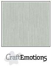CraftEmotions linen cardboard 10 Sh titanium 30,5x30,5cm / LC-40