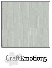 CraftEmotions linen cardboard 10 Sh titanium 30,5x30,5cm / LC-40