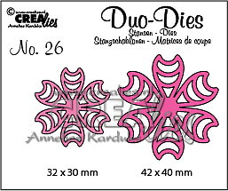 Crealies - Duo Die no. 26 Flowersdoily