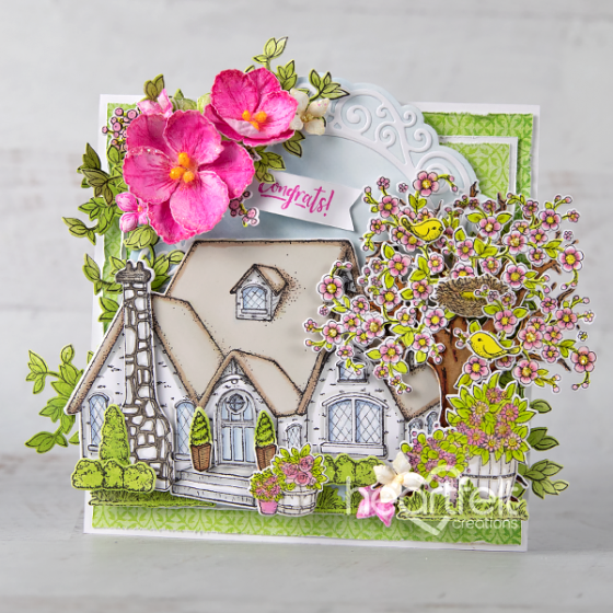 Heartfelt - Cottage Summer `scapes - Komplett set i 2 delar - 4