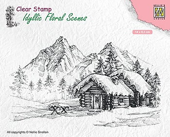 Nellie`s - Clear Stamp -Snowy Landscape