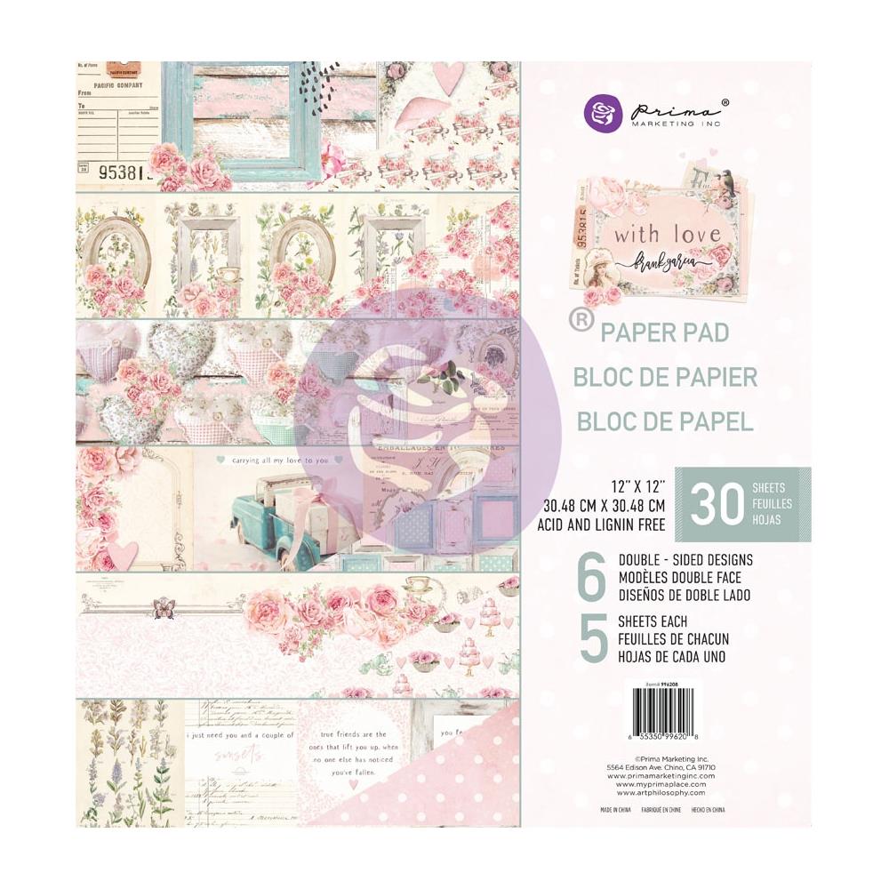 Prima - With Love - Paper Pad 12x12