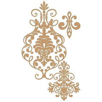 Prima - Laser Cut Chipboard - Elegant Damask
