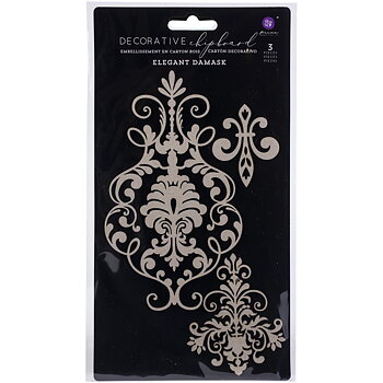 Prima - Laser Cut Chipboard - Elegant Damask