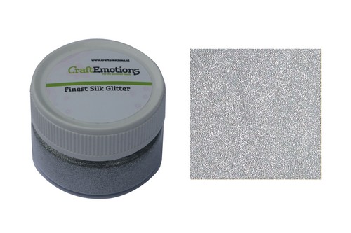 CrafEmotions - Finest silk glitter - Silver