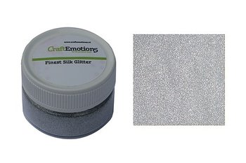 CrafEmotions - Finest silk glitter - Silver