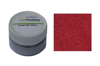 CraftEmotions - Finest silk glitter - Röd