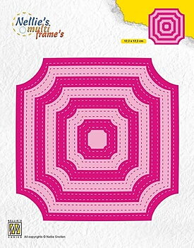 Nellies Choice  - Multi Frame Die - Stitched cornerless squares