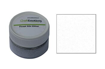 CraftEmotions - Finest silk glitter - Snövit