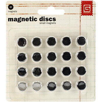 Basic Grey  - Starka magneter ca9x1mm, 20 st