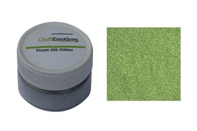 CraftEmotions - Finest silk glitter - Ljusgrön