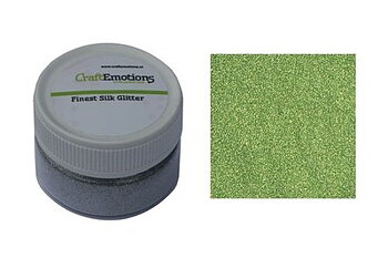 CraftEmotions - Finest silk glitter - Ljusgrön