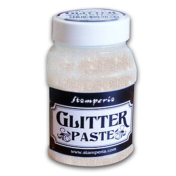 Stamperia - Glitter paste 100 ml. - Transparent iridescent