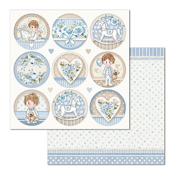 Stamperia - Double Face Paper - Little Boy Round