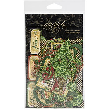  Graphic45 - Christmas Time - Cardstock Die-Cut Assortment