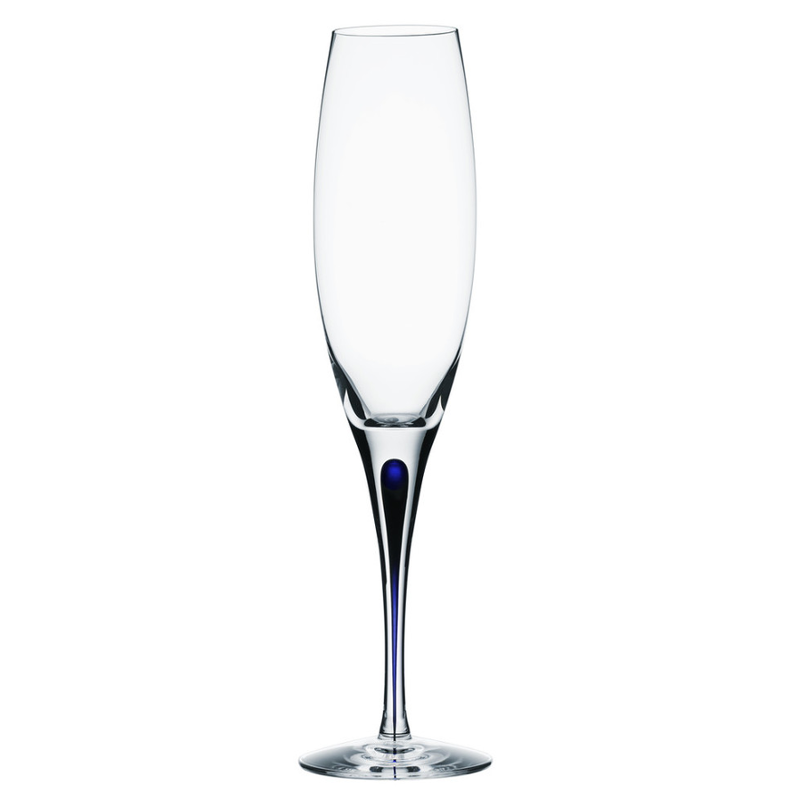 Orrefors Intermezzo Blue Champagne