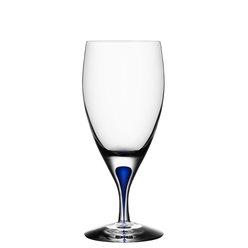 Orrefors Intermezzo Blue Ice water glass