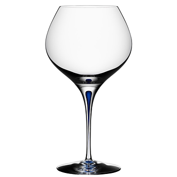 Orrefors Intermezzo Blue Bouquet wine tasting glass