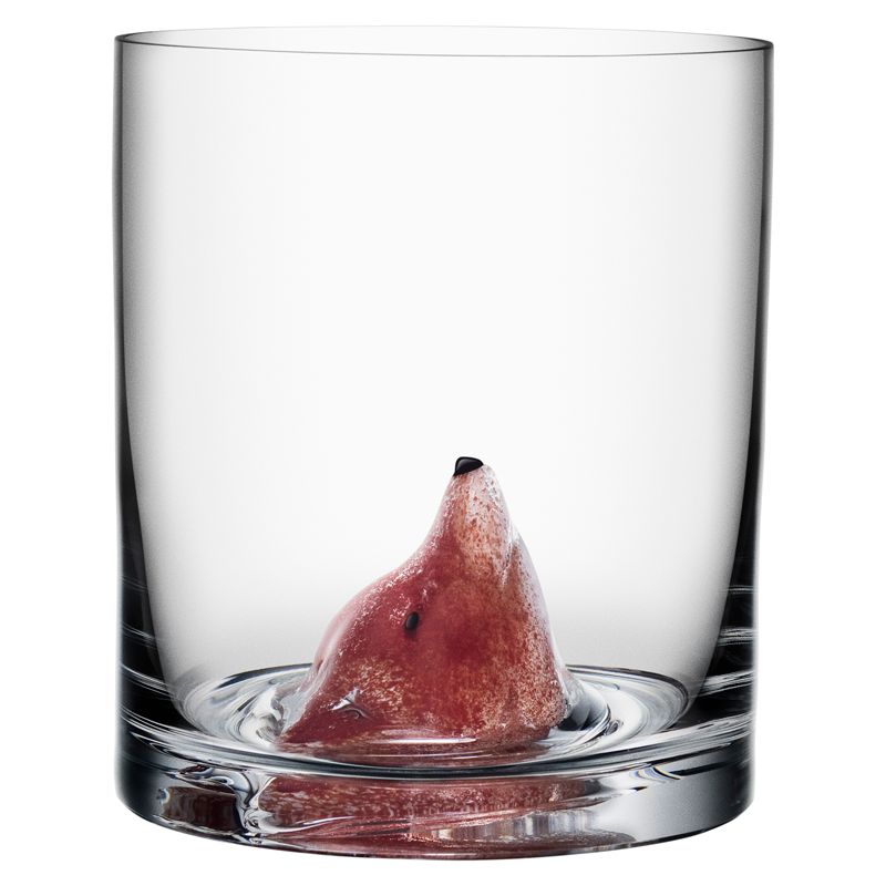 Kosta Boda New Friends Tumbler Fox
