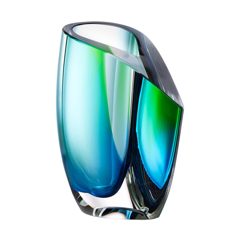 Kosta Boda Mirage Vase Green/Blue