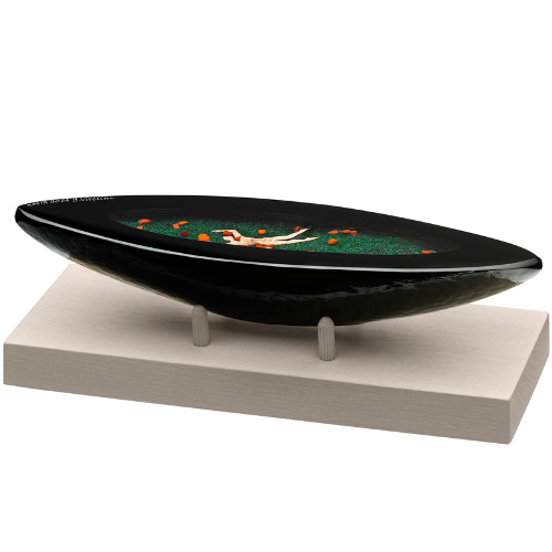 Kosta Boda Navigator Boat Sculpture