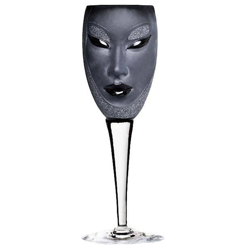 Mats Jonasson Electra Black Wine Glass