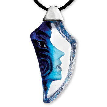 Mats Jonasson Necklace Amazona Blue