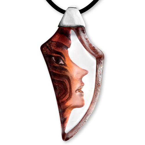 Mats Jonasson Necklace Amazona Red