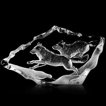 Mats Jonasson Wildlife Pair of Wolves