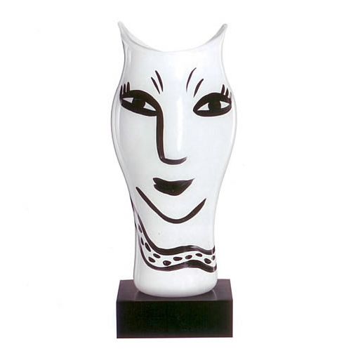 Kosta Boda Open Minds Vase Black/wihite