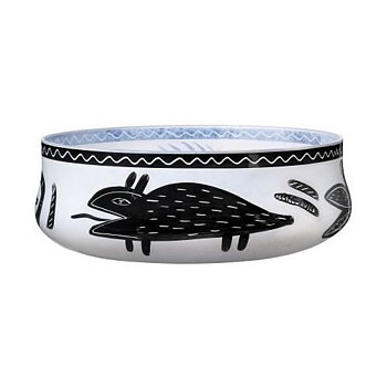 Kosta Boda Caramba  Dish White